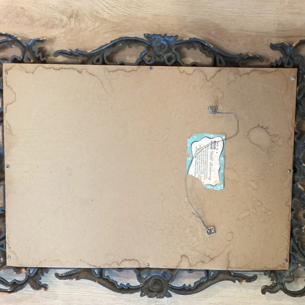 Vintage ornate regal frame wall mirror turner accessories, entryway